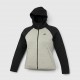 Nike Tech Fleece Windrunner Color-Block Full-Zip Hoodie Grey & Black / Pre Owned